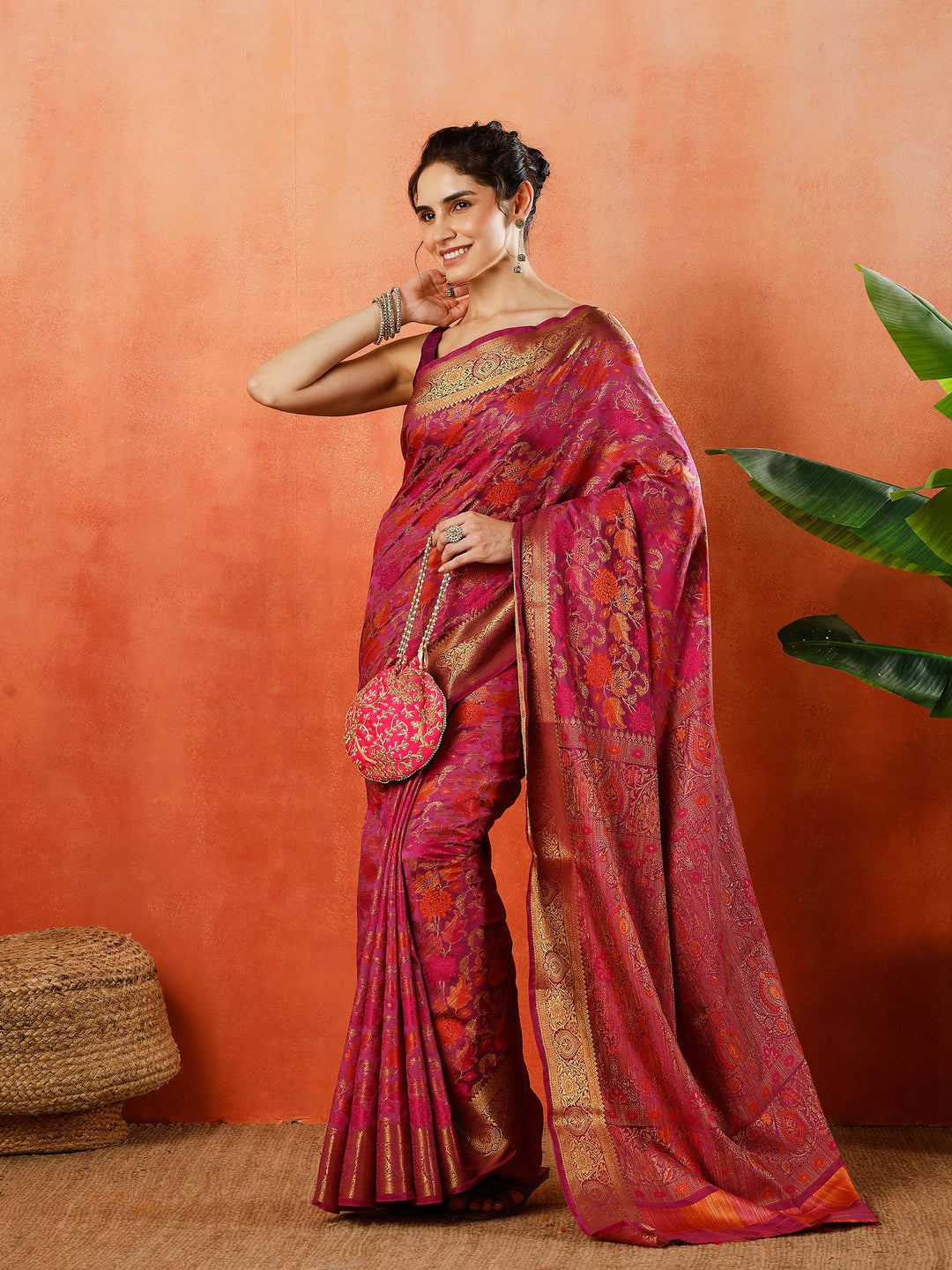 Woven Design Tussar Silk Saree