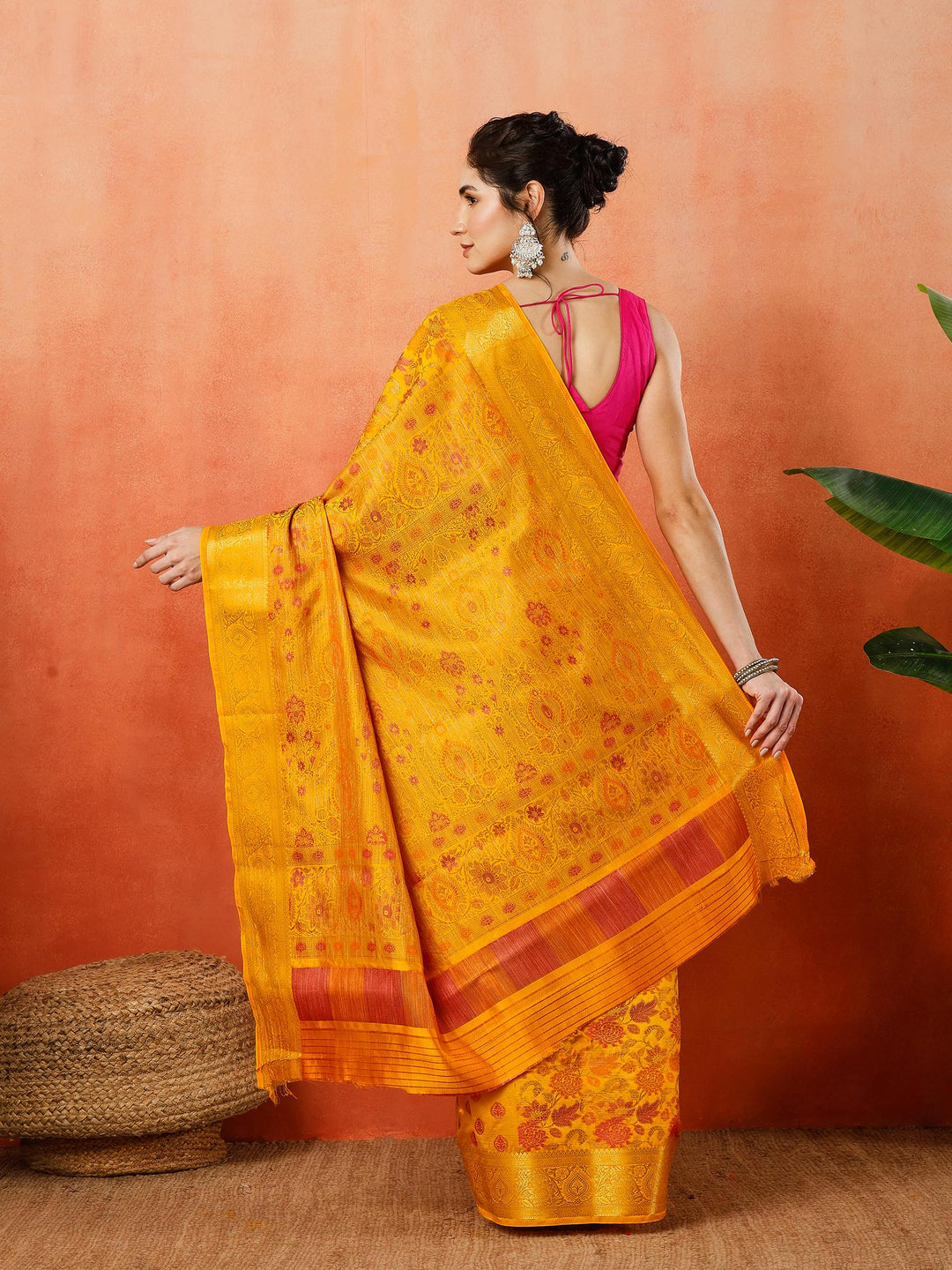 Woven Design Tussar Silk Saree