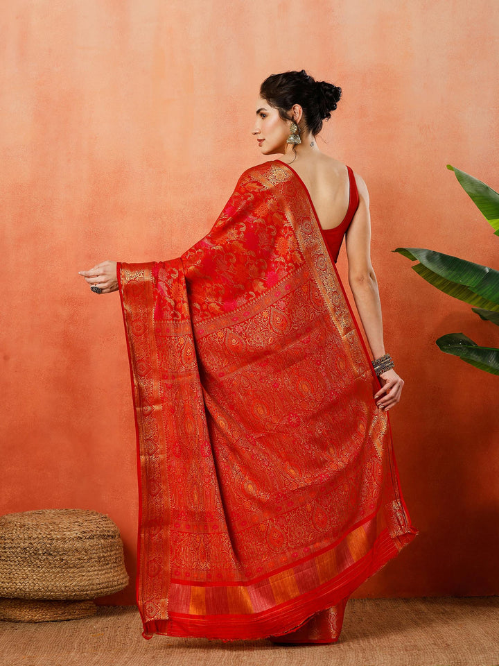 Woven Design Tussar Silk Saree