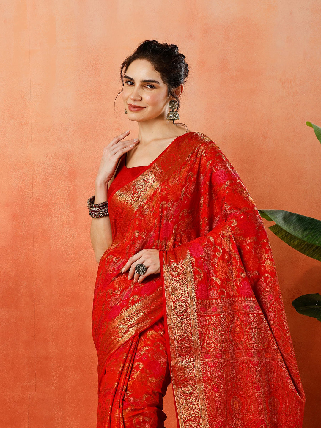 Woven Design Tussar Silk Saree