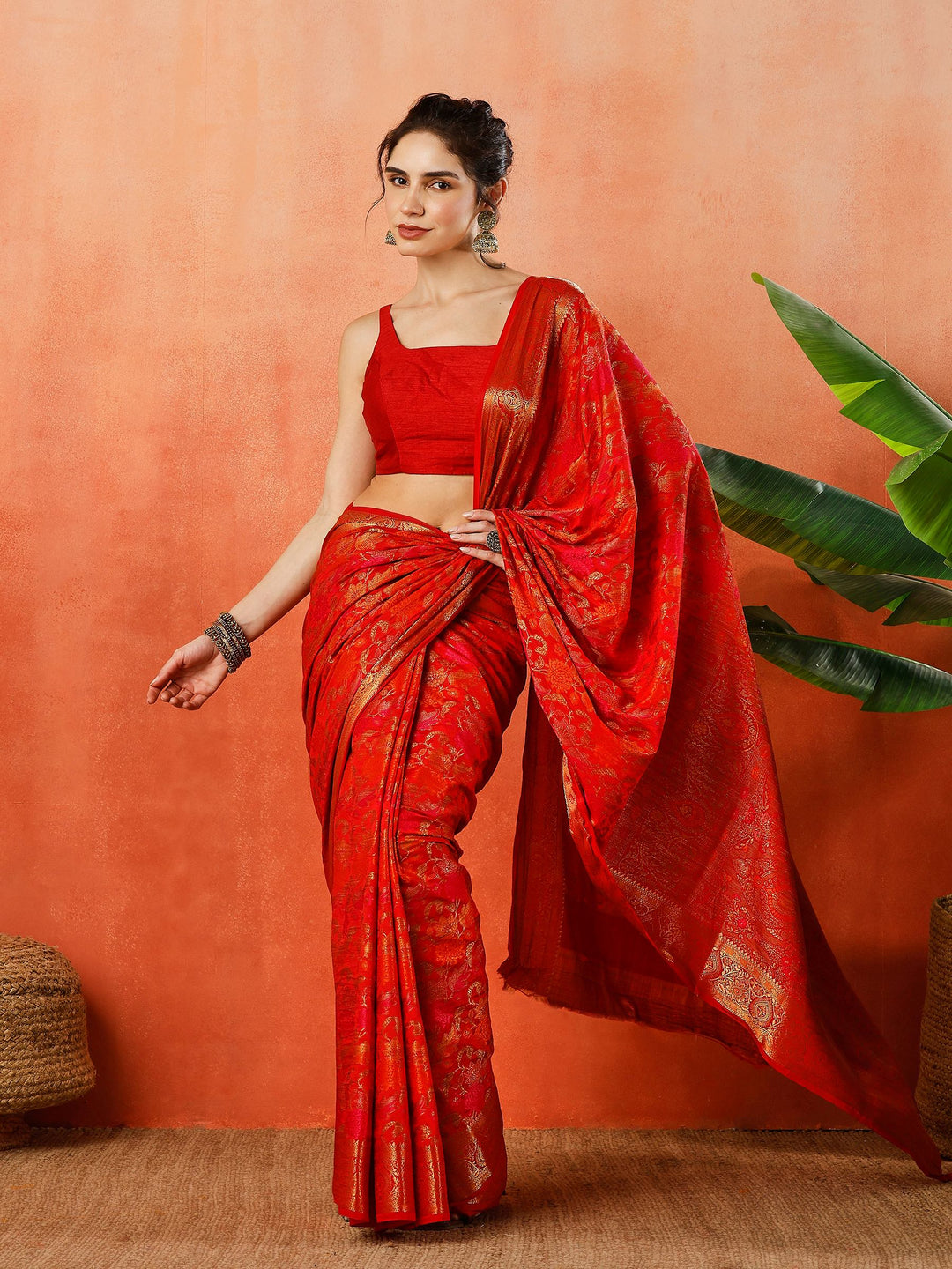 Woven Design Tussar Silk Saree