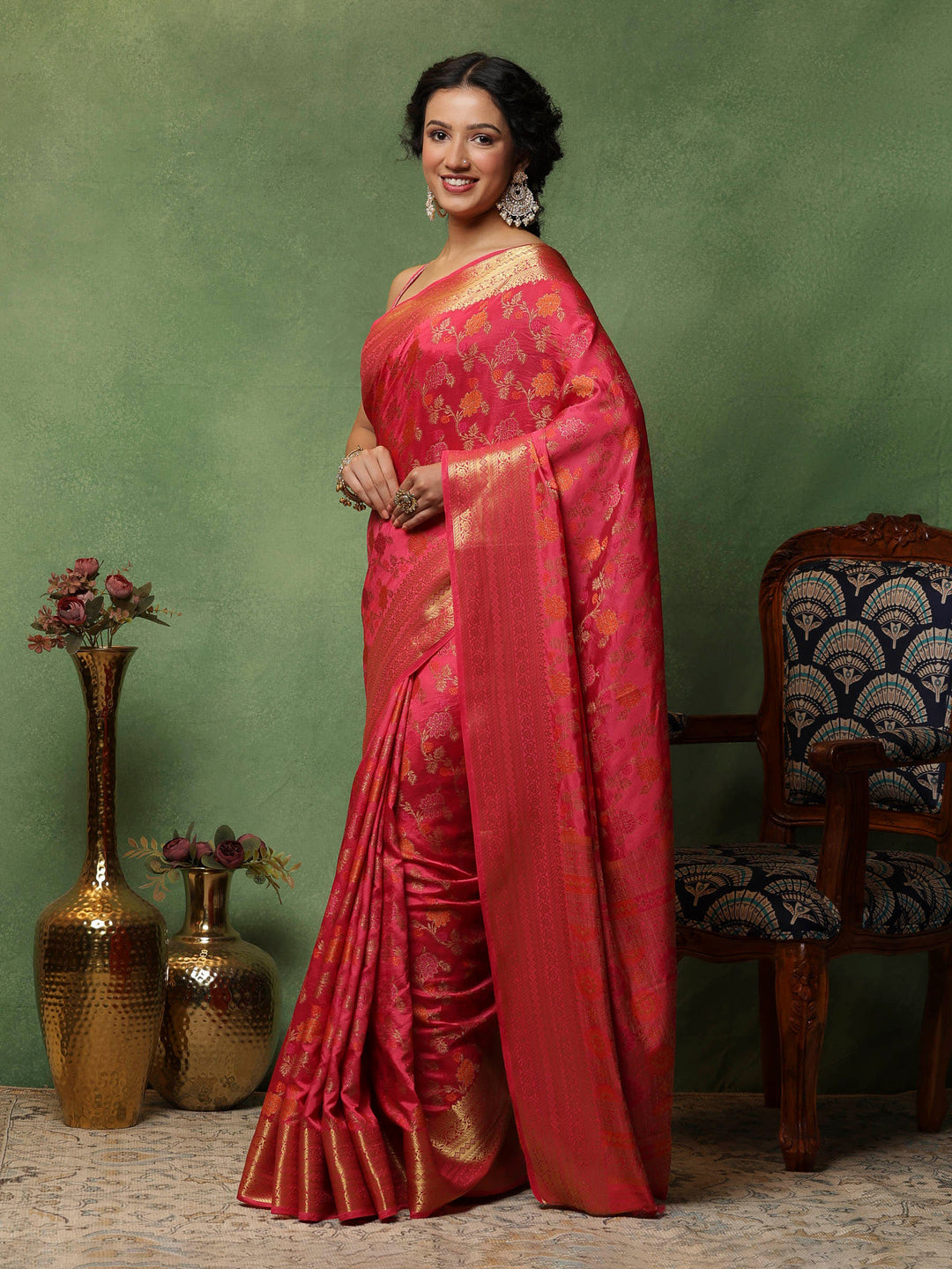 Rani Woven Design Art Silk Saree