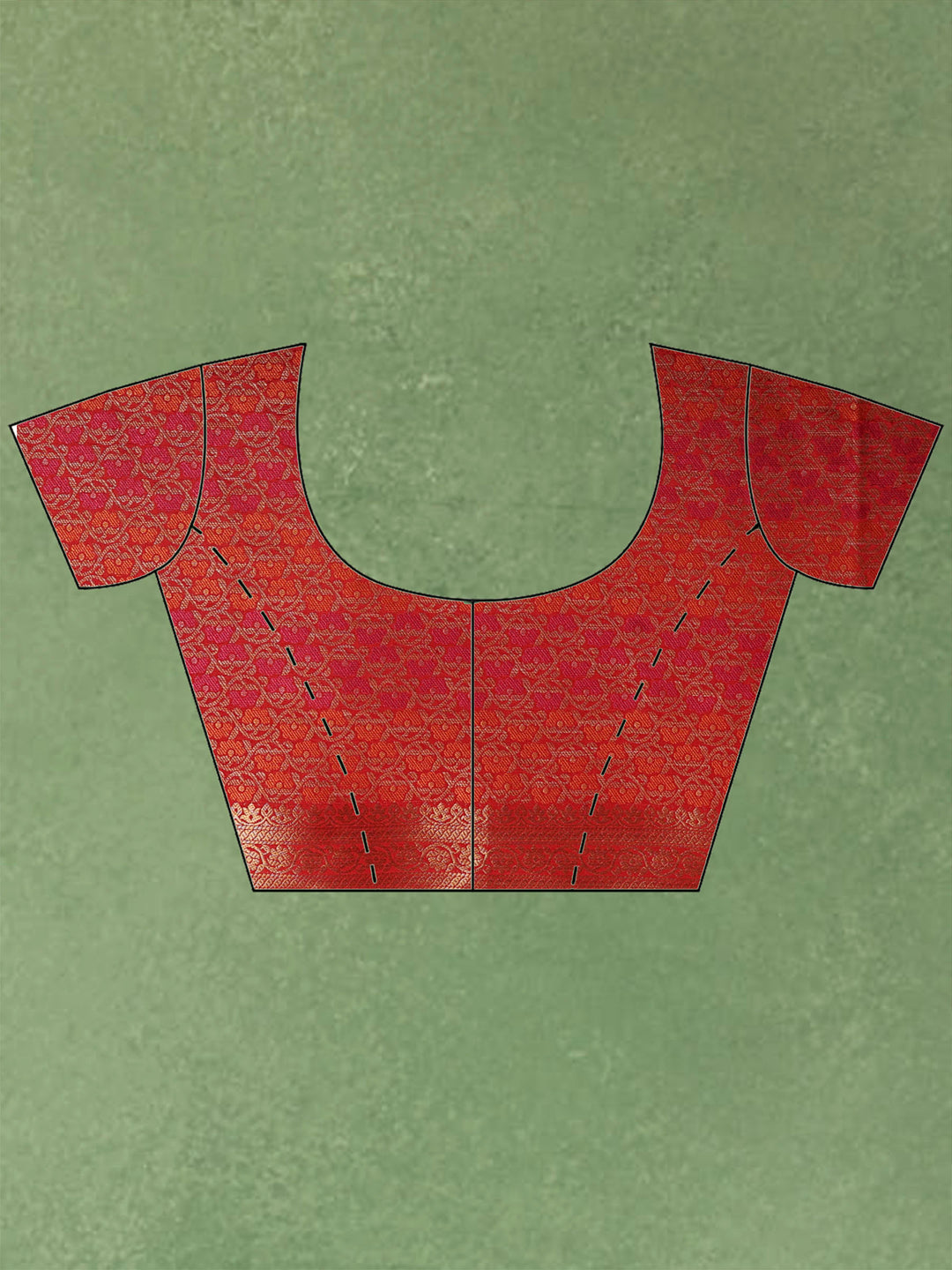 Red Woven Design Art Silk Saree