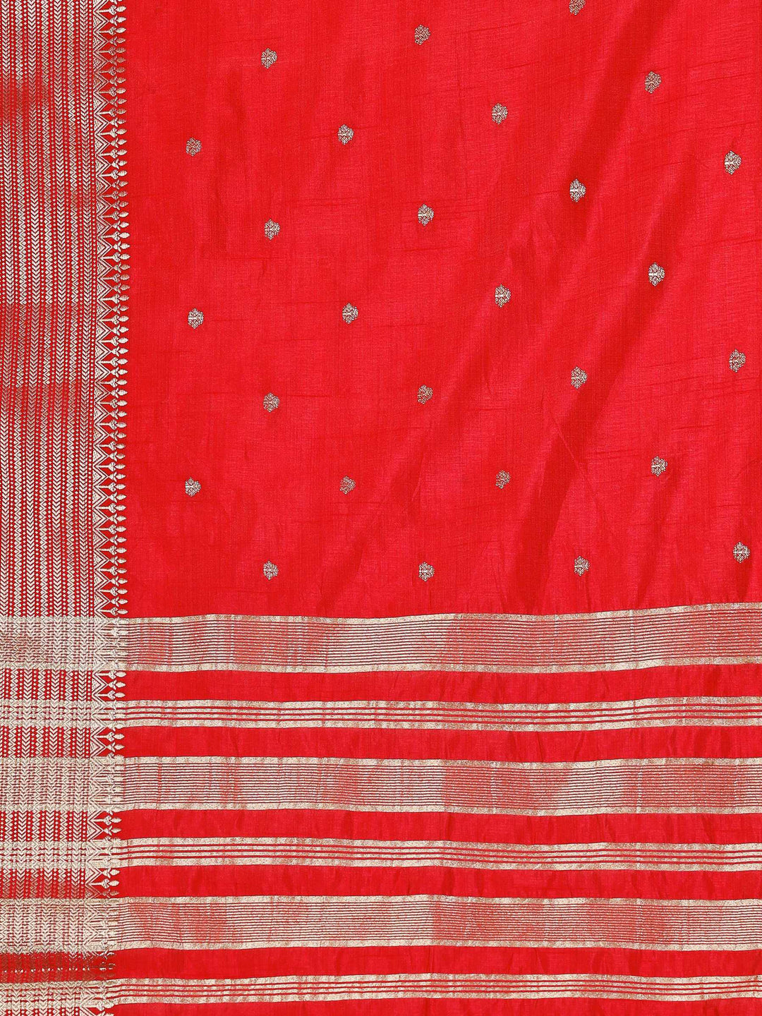 Hot Pink Woven Design Art Silk Saree