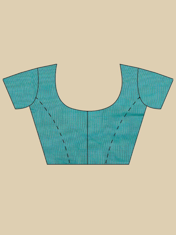 Lake Blue Woven Design Art Silk Saree