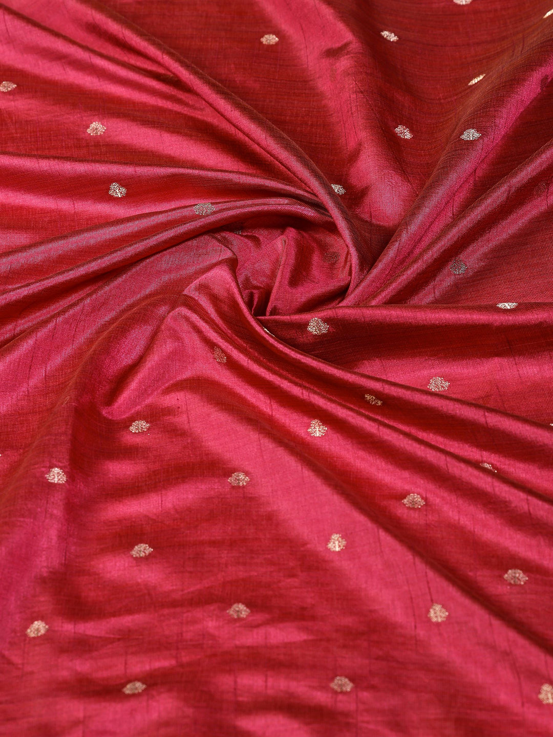 Magenta Woven Design Art Silk Saree