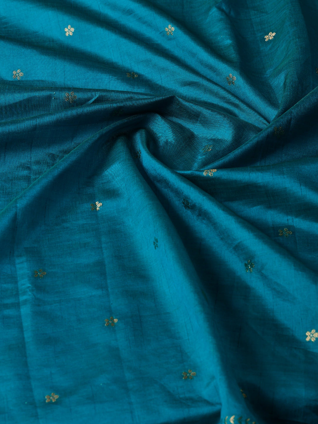 Firozee Zari Booti Art Silk Saree