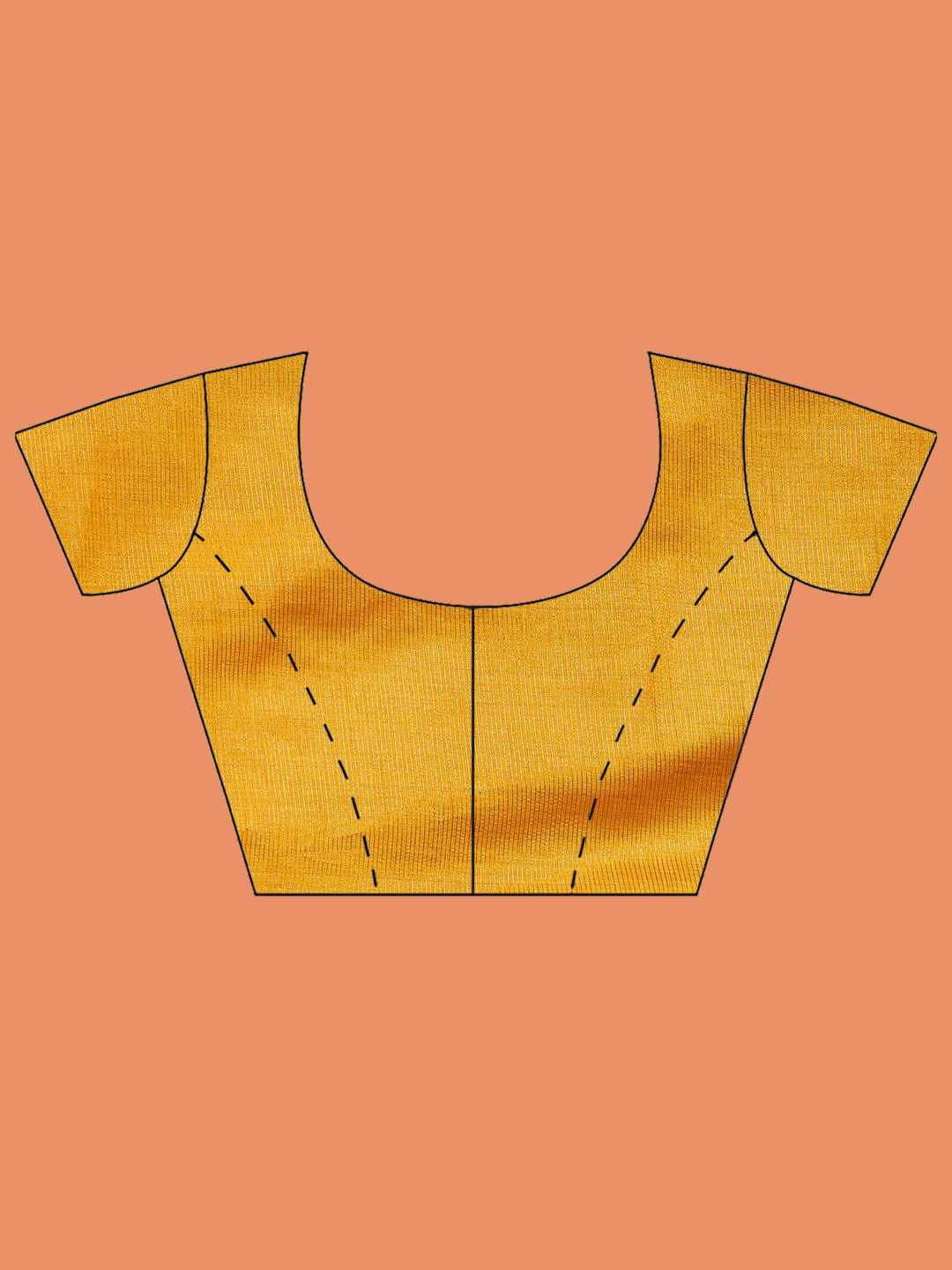 Mustard Zari Booti Art Silk Saree