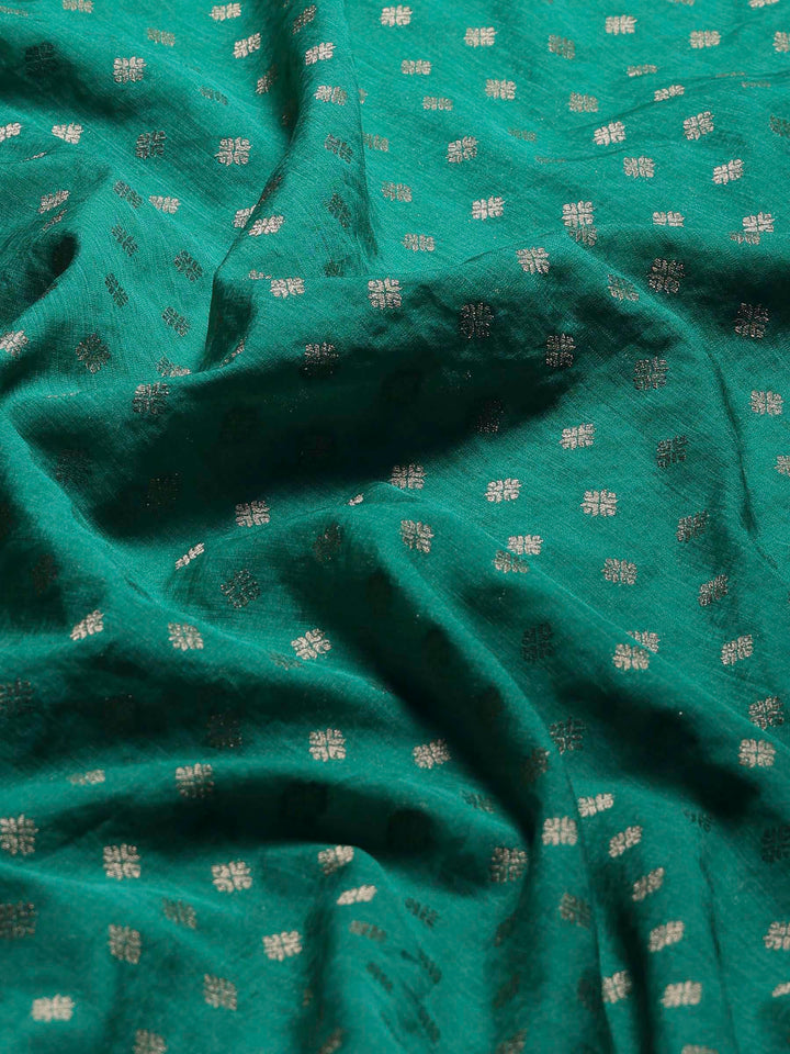 Green Woven Design Art Silk Saree
