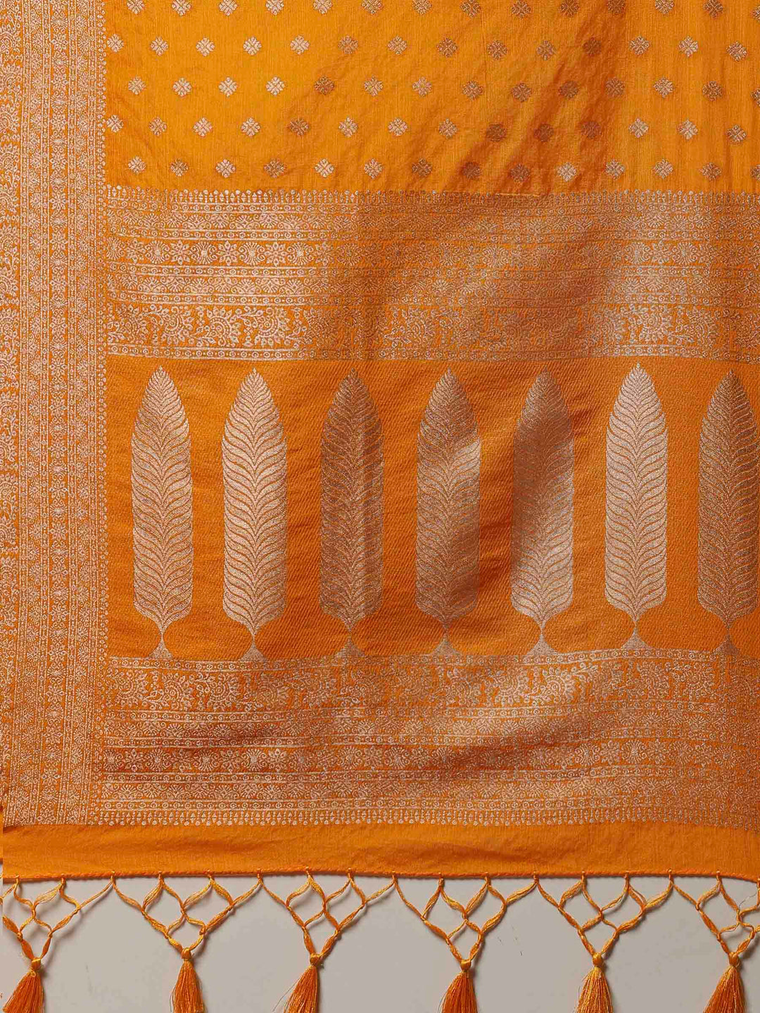 Mustard Woven Design Art Silk Saree
