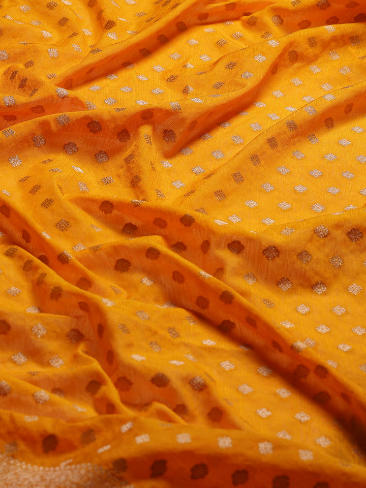 Mustard Woven Design Art Silk Saree