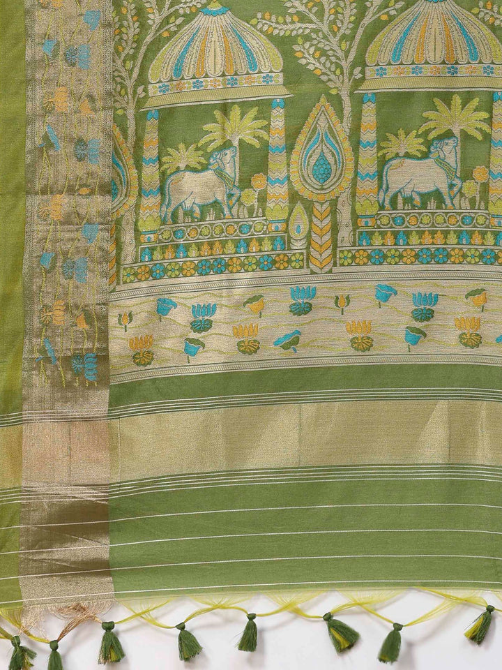 Woven Design Tussar Silk Saree