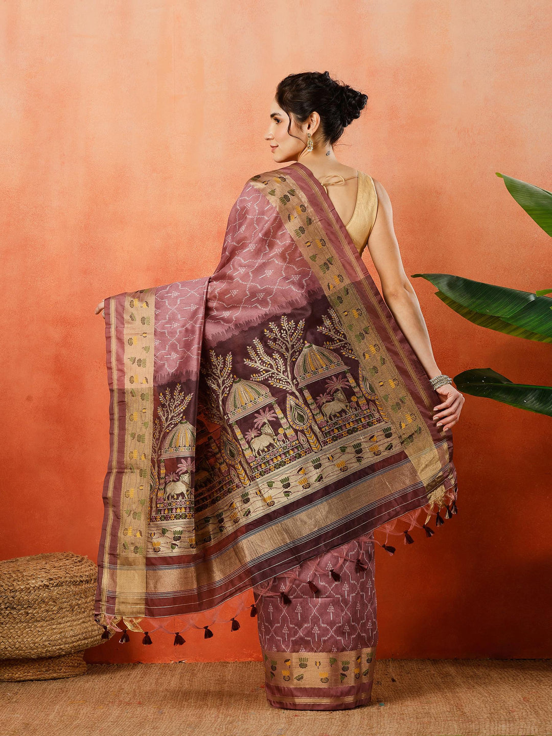 Woven Design Tussar Silk Saree