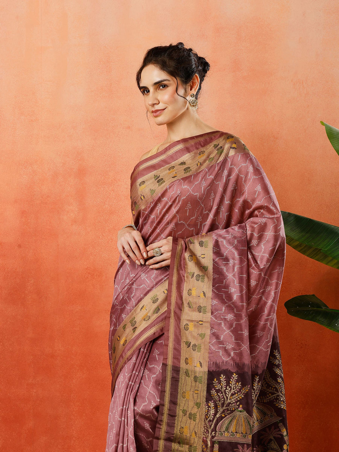 Woven Design Tussar Silk Saree