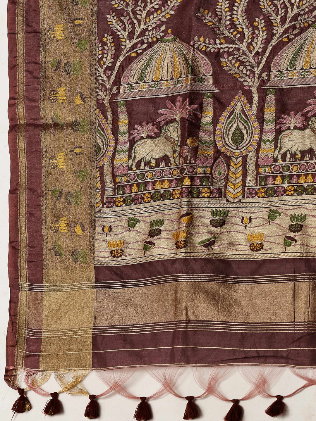 Woven Design Tussar Silk Saree
