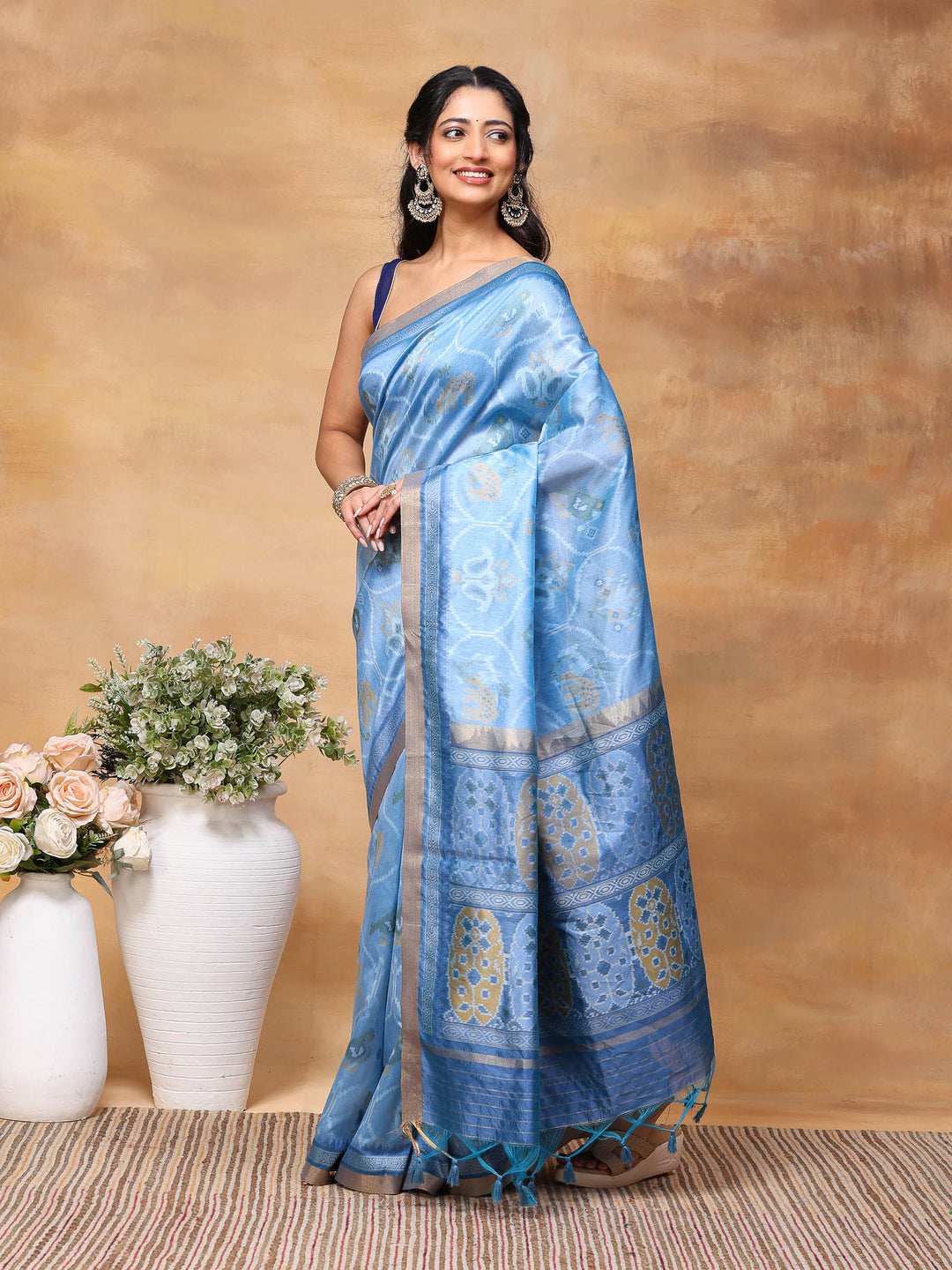 Woven Design Tussar Silk Saree