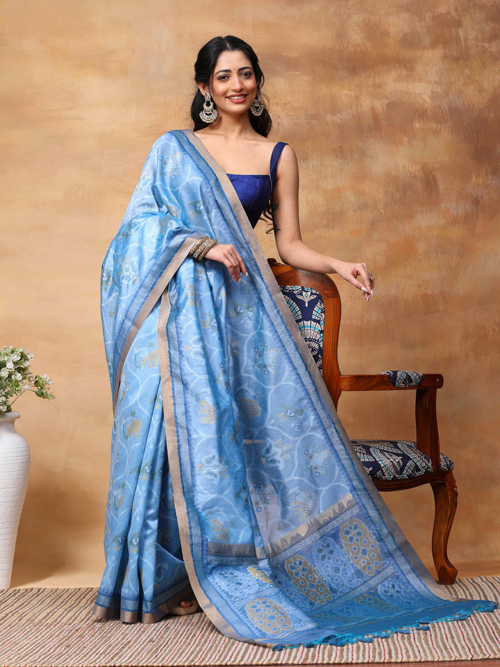 Woven Design Tussar Silk Saree