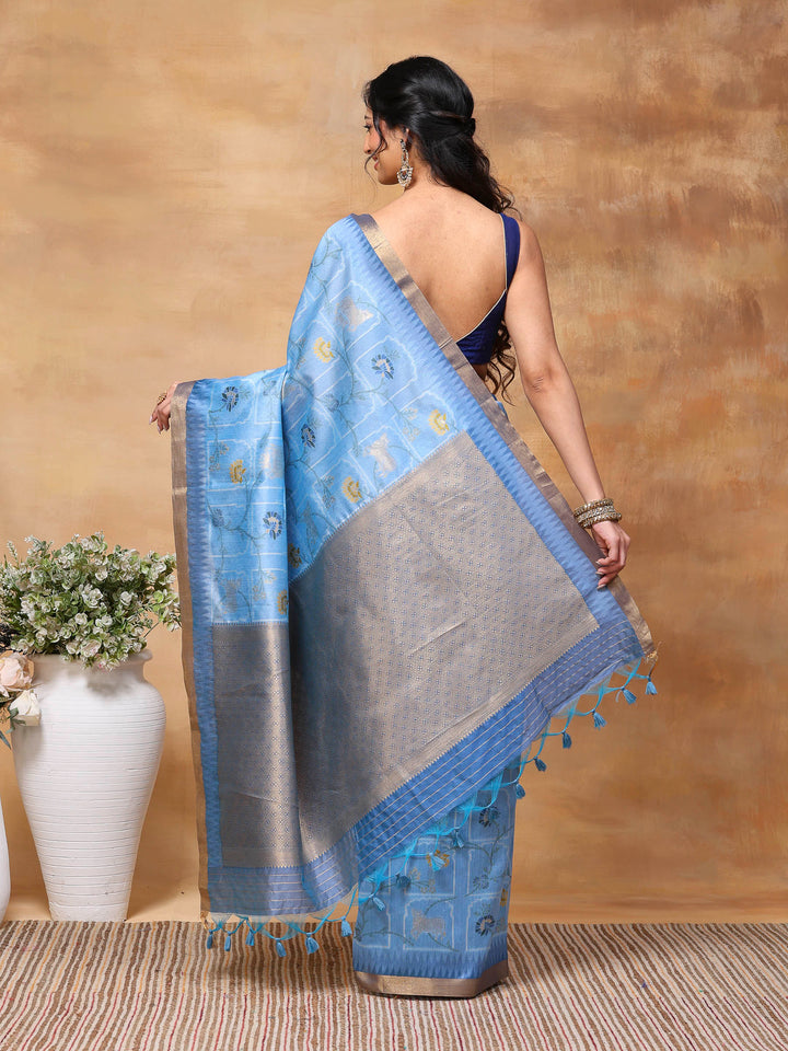 Woven Design Tussar Silk Saree