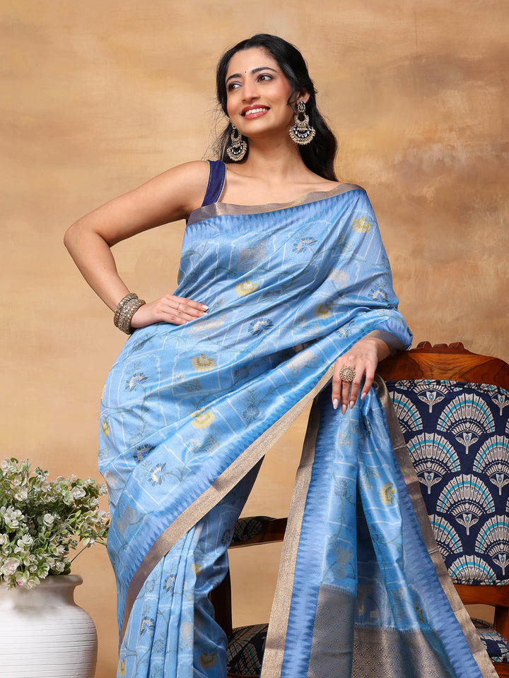 Woven Design Tussar Silk Saree