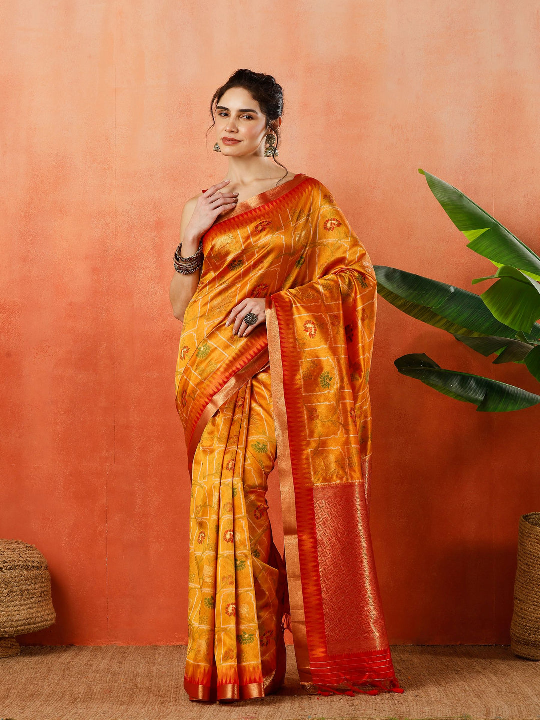 Woven Design Tussar Silk Saree