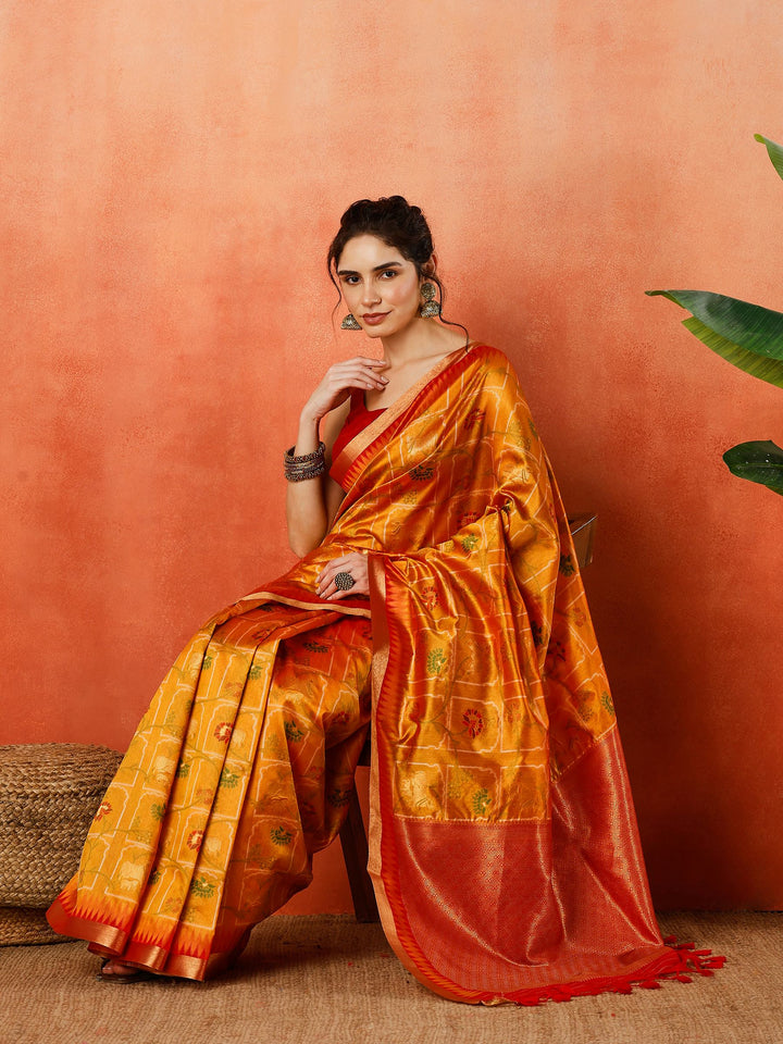Woven Design Tussar Silk Saree