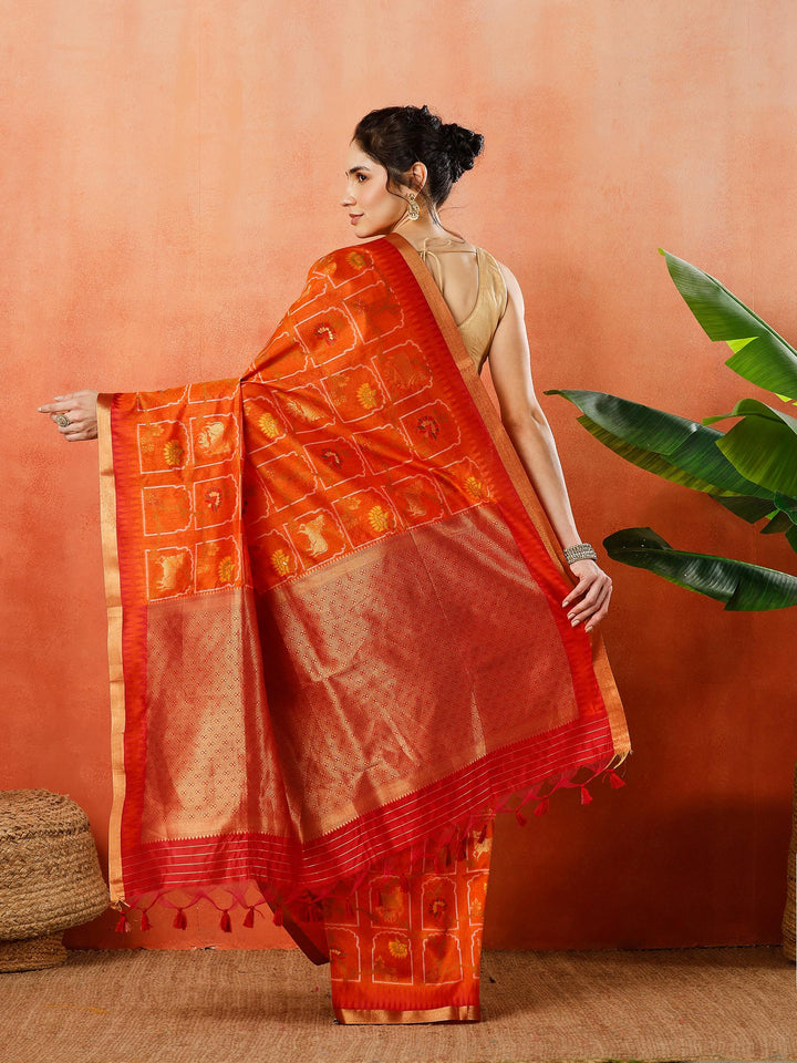 Woven Design Tussar Silk Saree