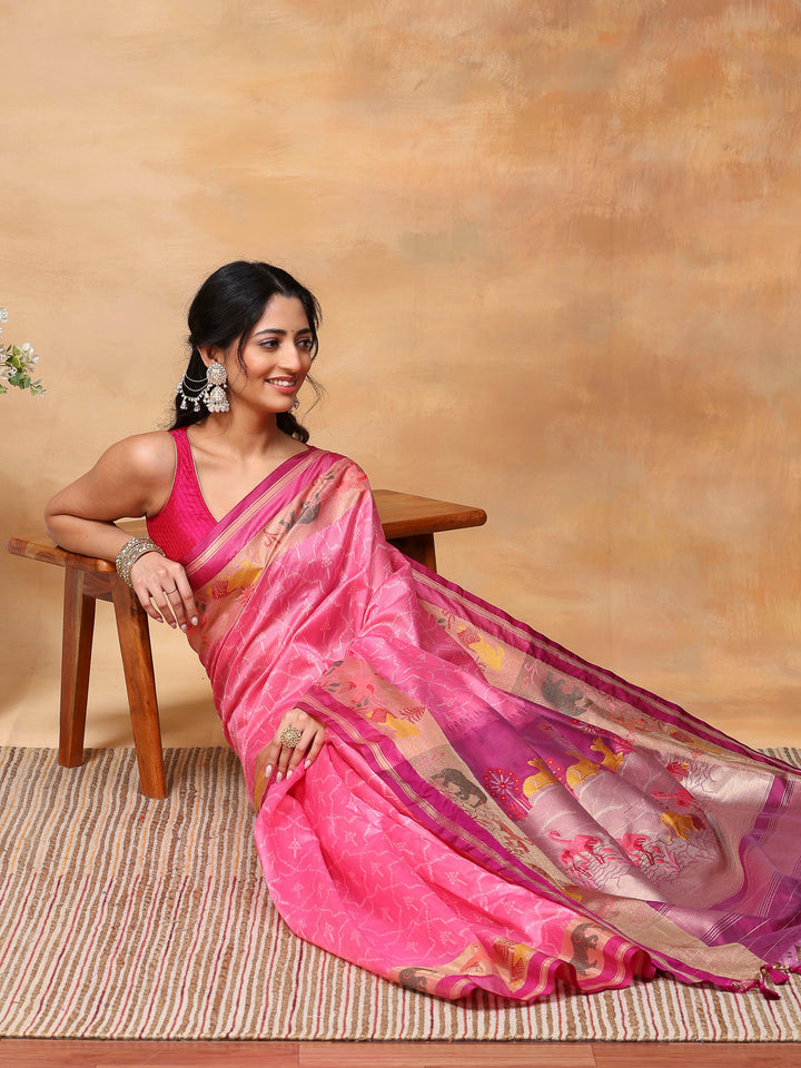Woven Design Tussar Silk Saree