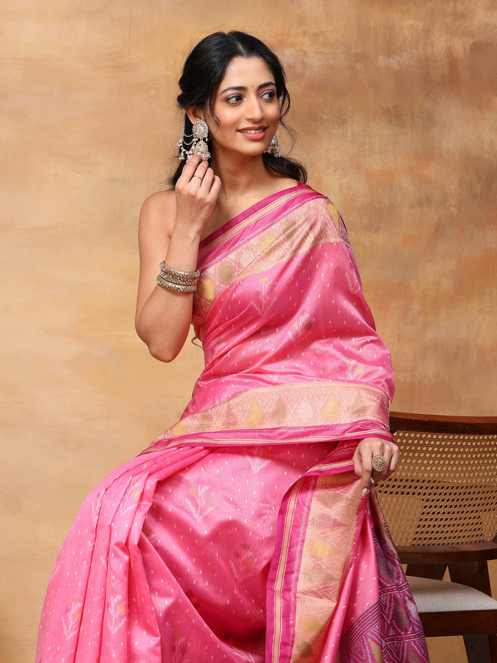 Woven Design Tussar Silk Saree