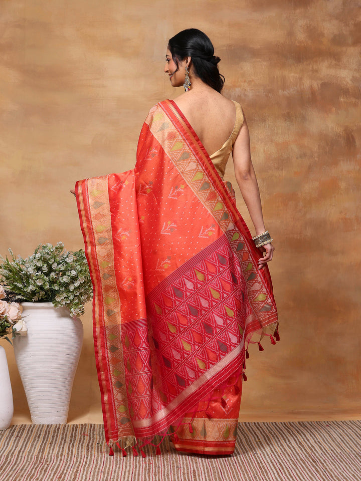 Woven Design Tussar Silk Saree