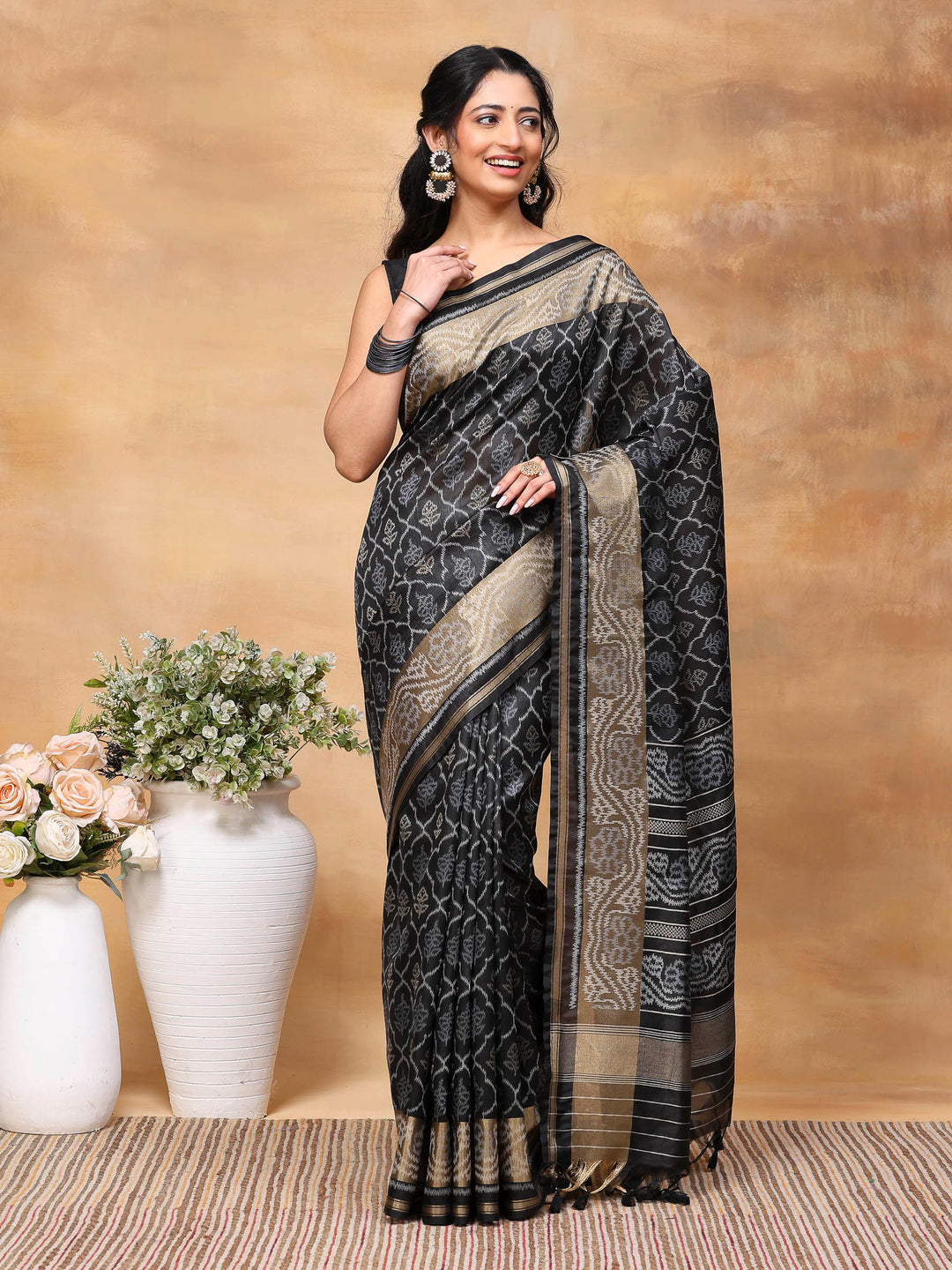 Woven Design Tussar Silk Saree