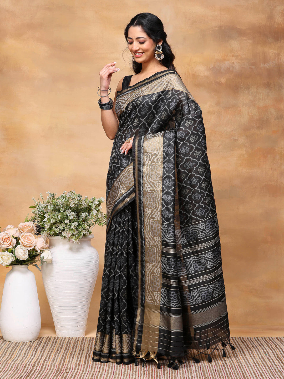 Woven Design Tussar Silk Saree