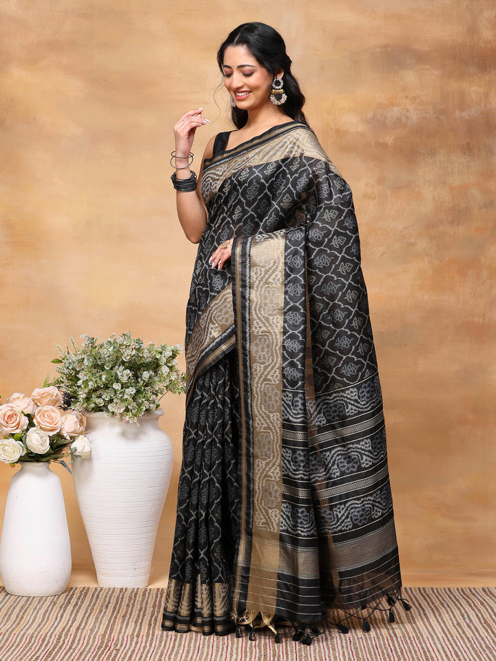 Woven Design Tussar Silk Saree