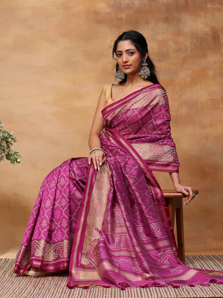 Woven Design Tussar Silk Saree