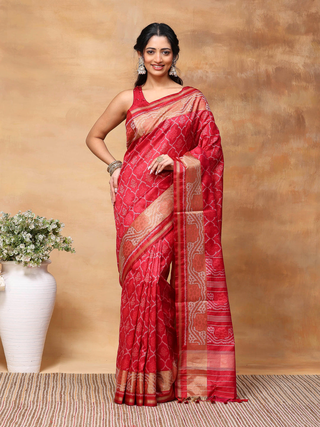 Woven Design Tussar Silk Saree