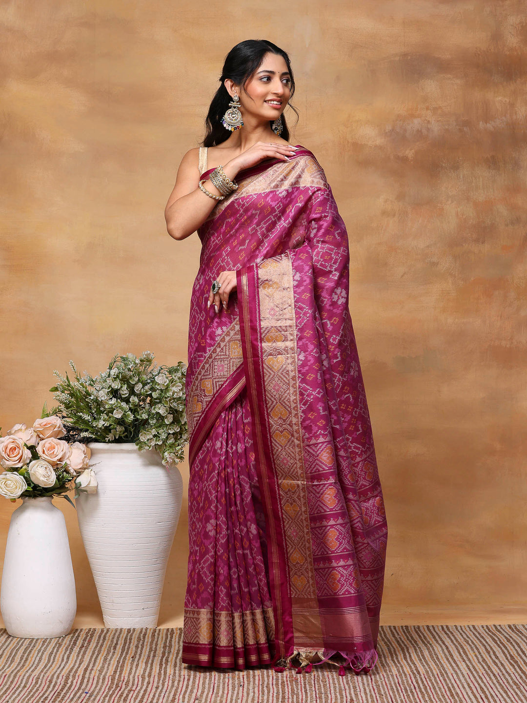 Woven Design Tussar Silk Saree