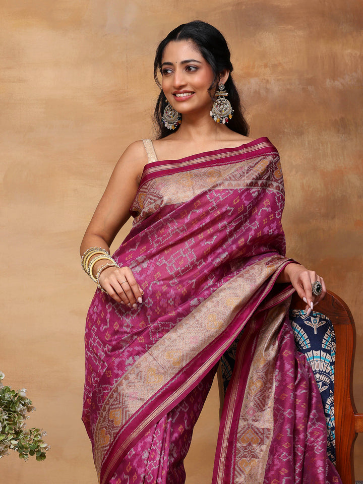 Woven Design Tussar Silk Saree