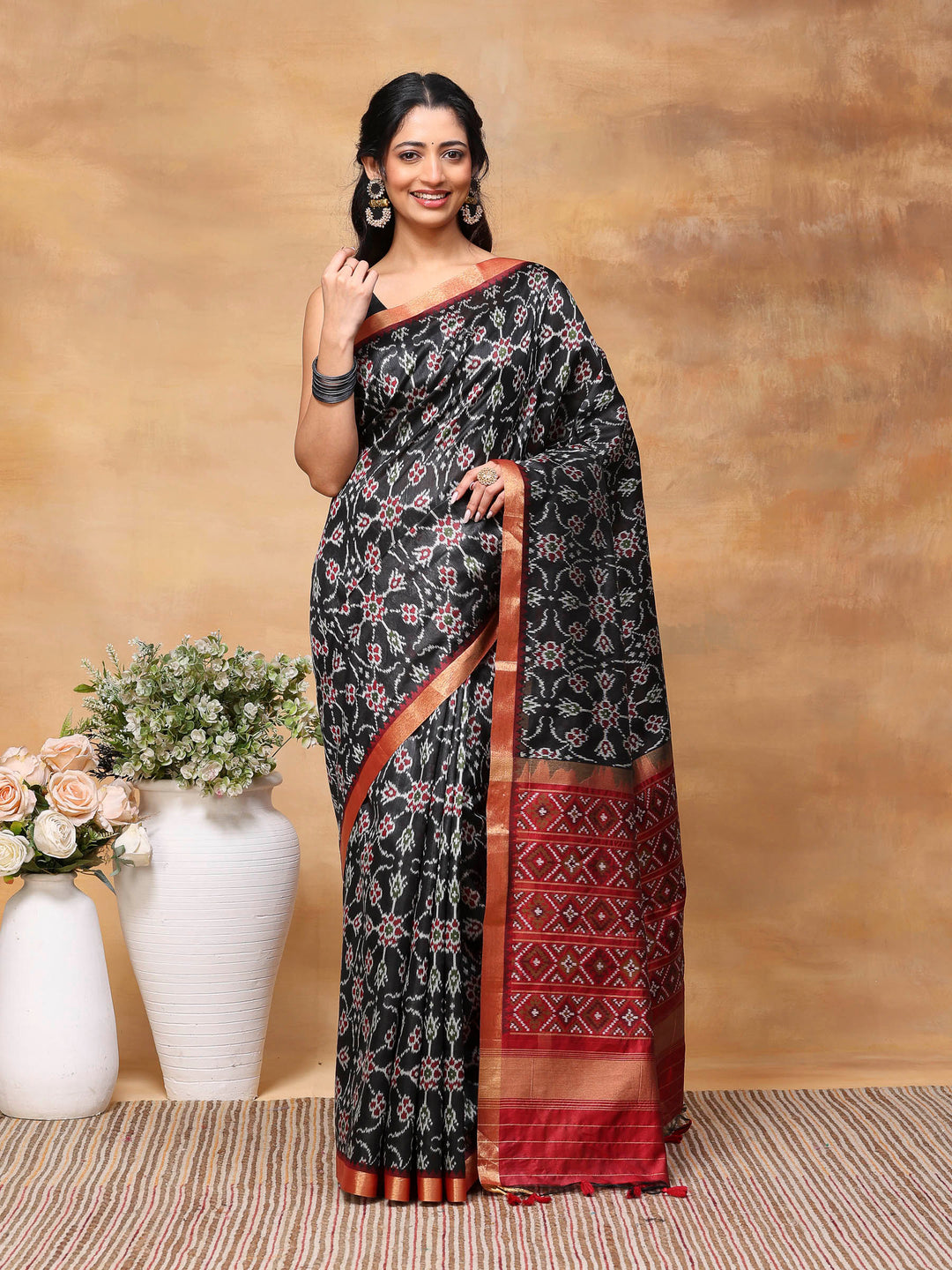 Woven Design Tussar Silk Saree
