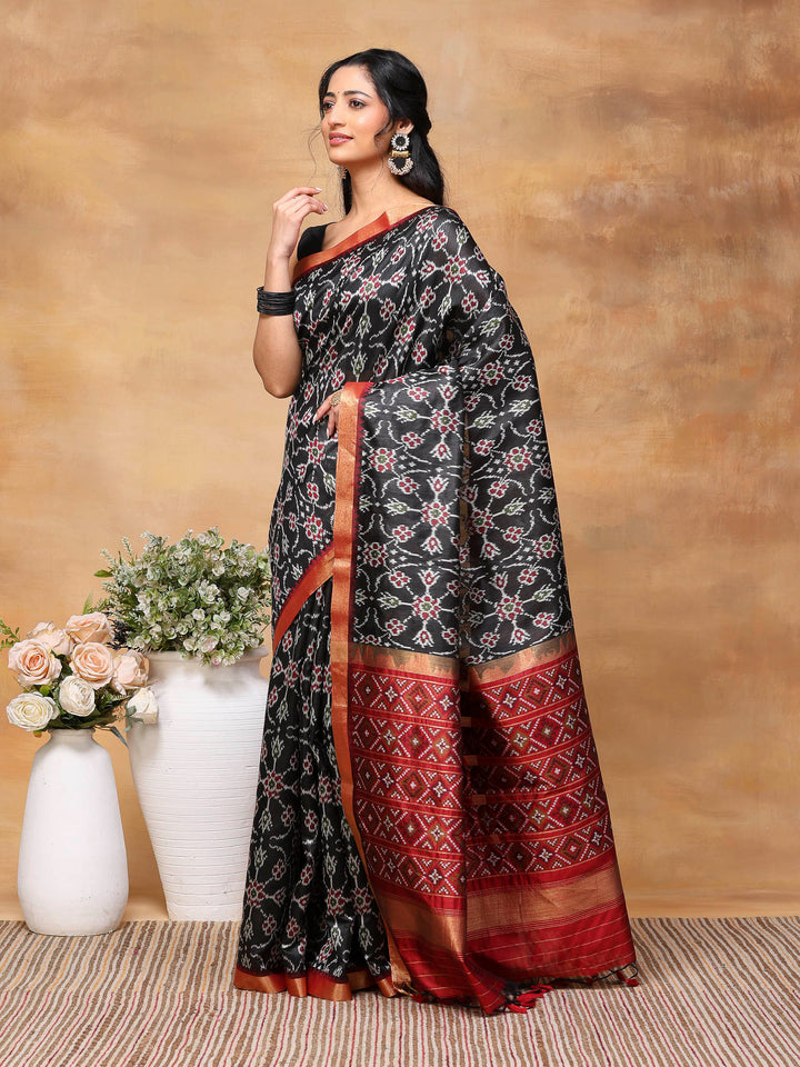 Woven Design Tussar Silk Saree