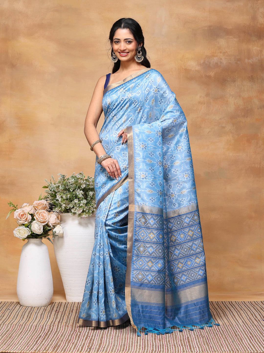 Woven Design Tussar Silk Saree