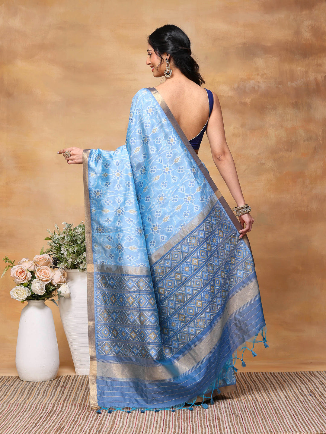 Woven Design Tussar Silk Saree