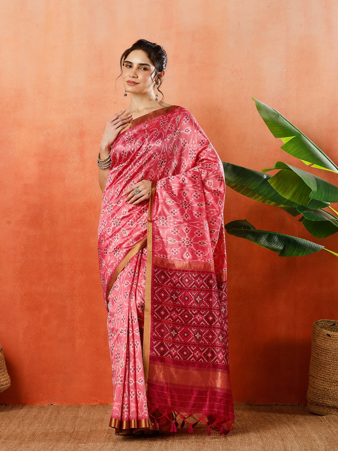 Woven Design Tussar Silk Saree