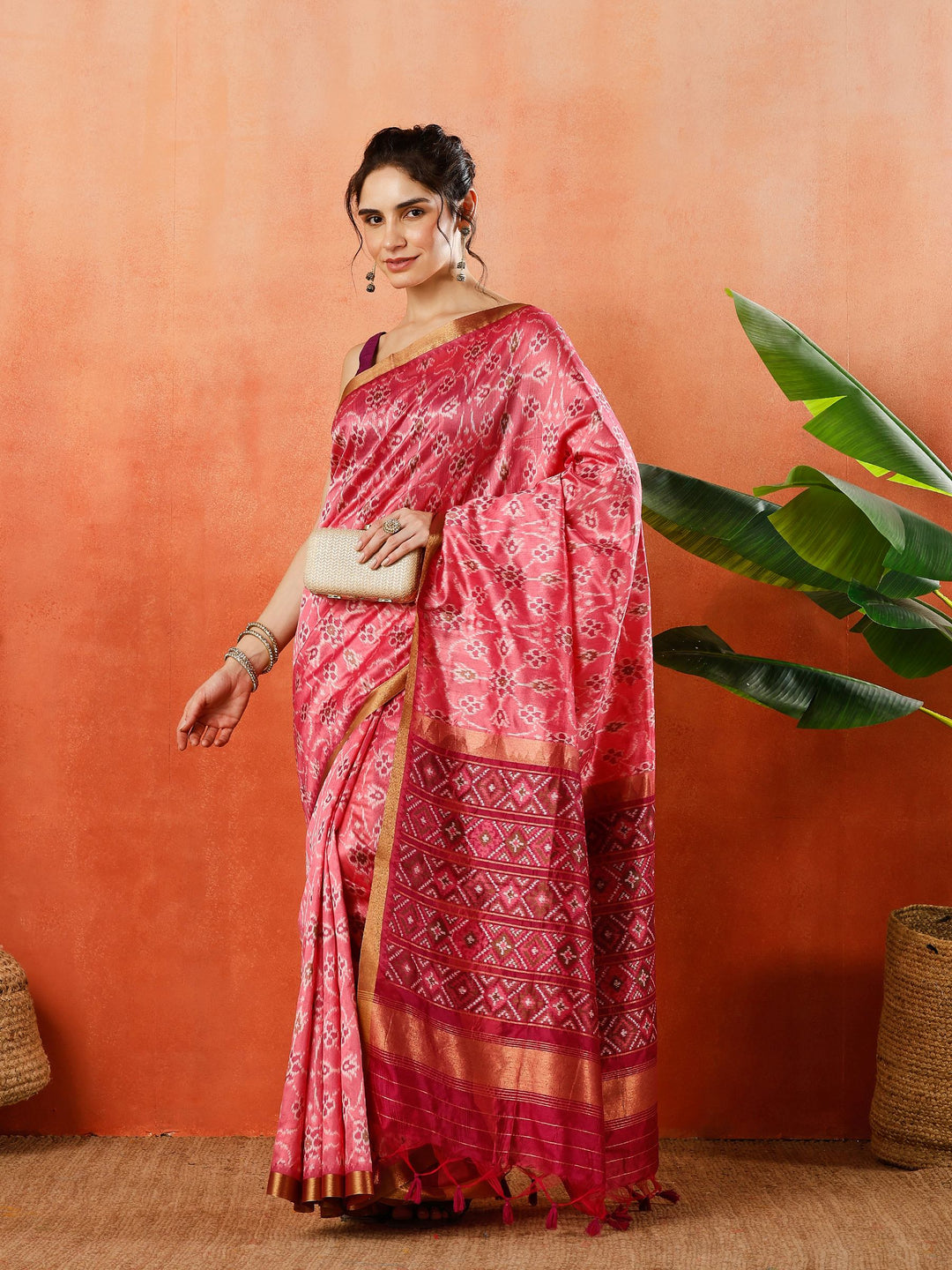 Woven Design Tussar Silk Saree