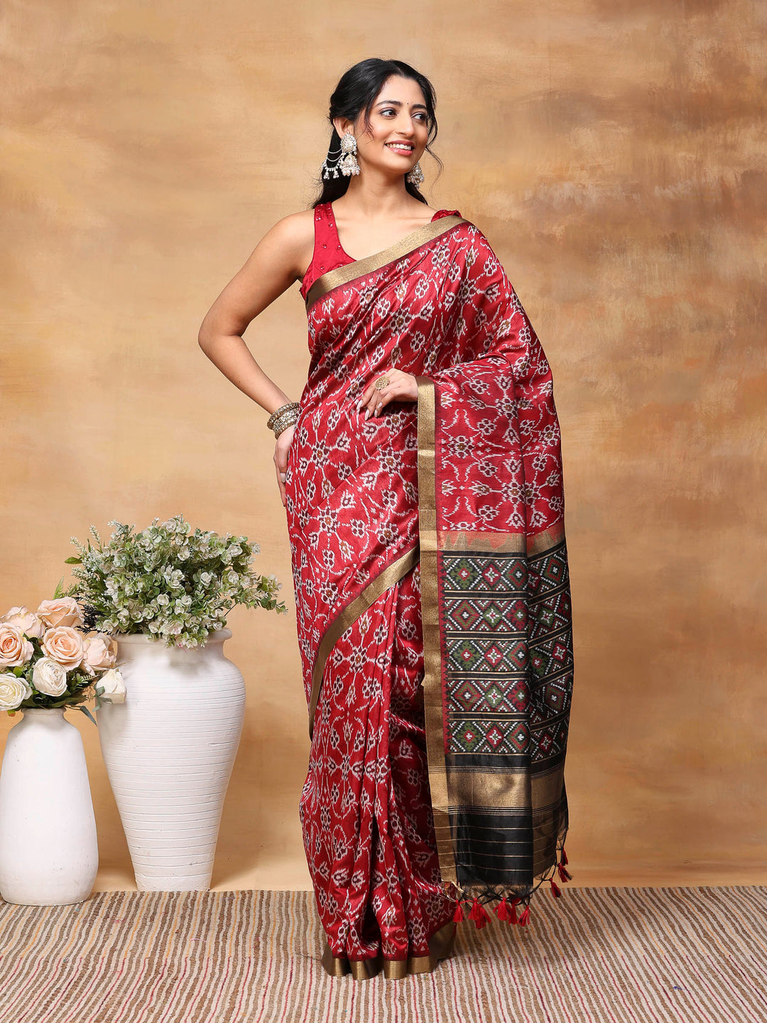 Woven Design Tussar Silk Saree