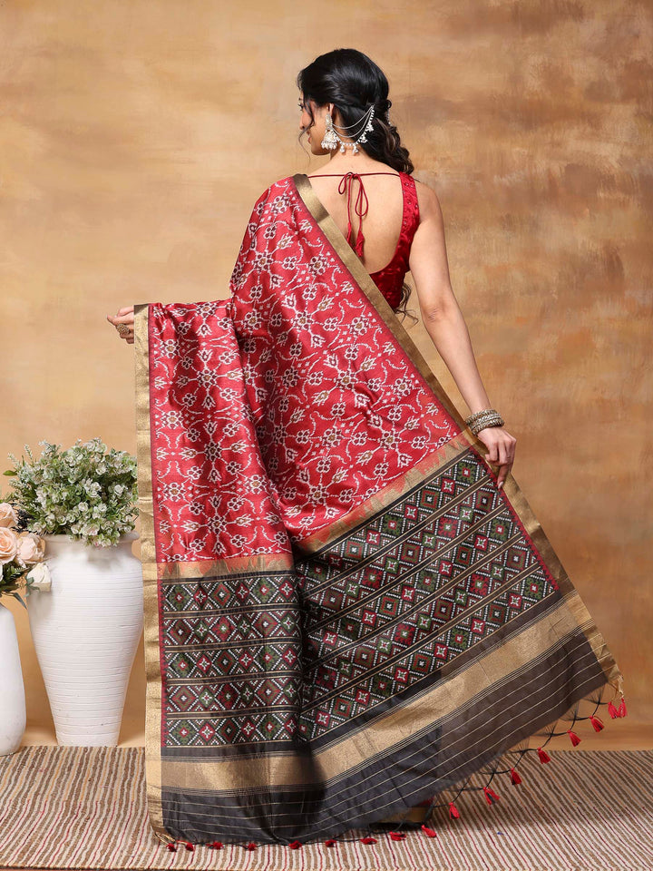 Woven Design Tussar Silk Saree