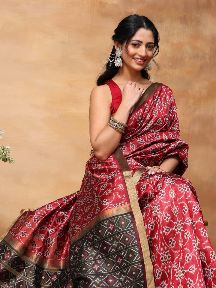 Woven Design Tussar Silk Saree