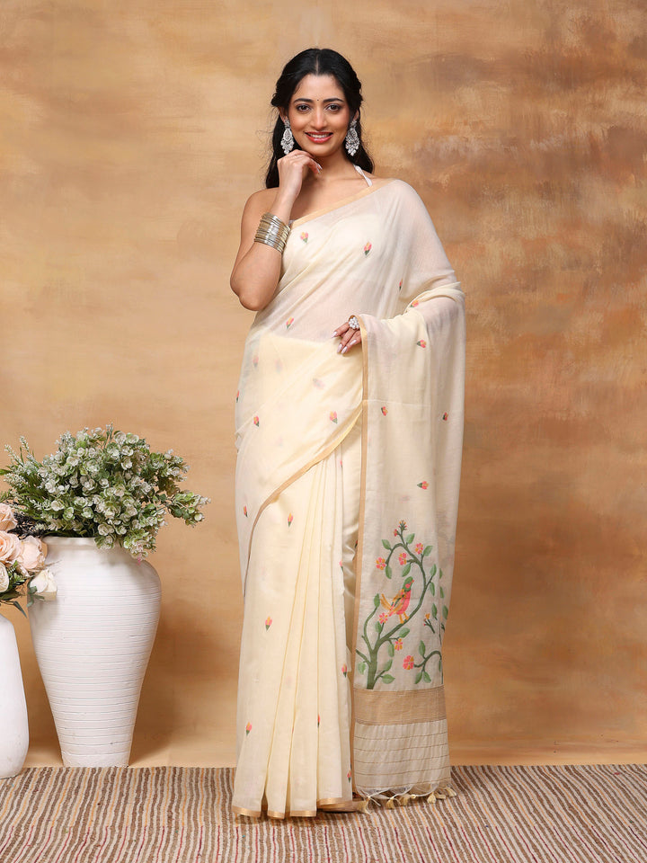 Woven Design Tussar Silk Saree