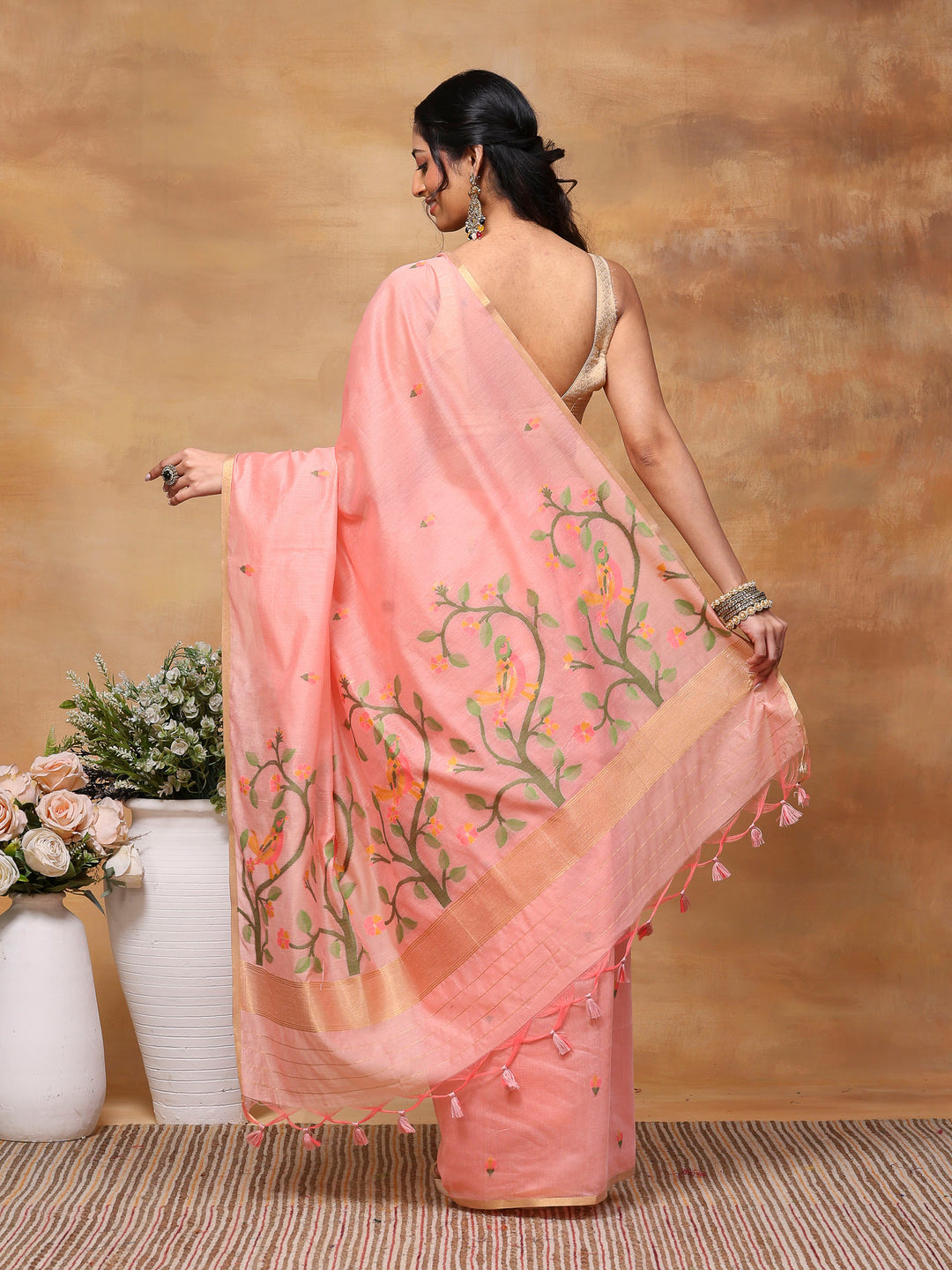 Woven Design Tussar Silk Saree