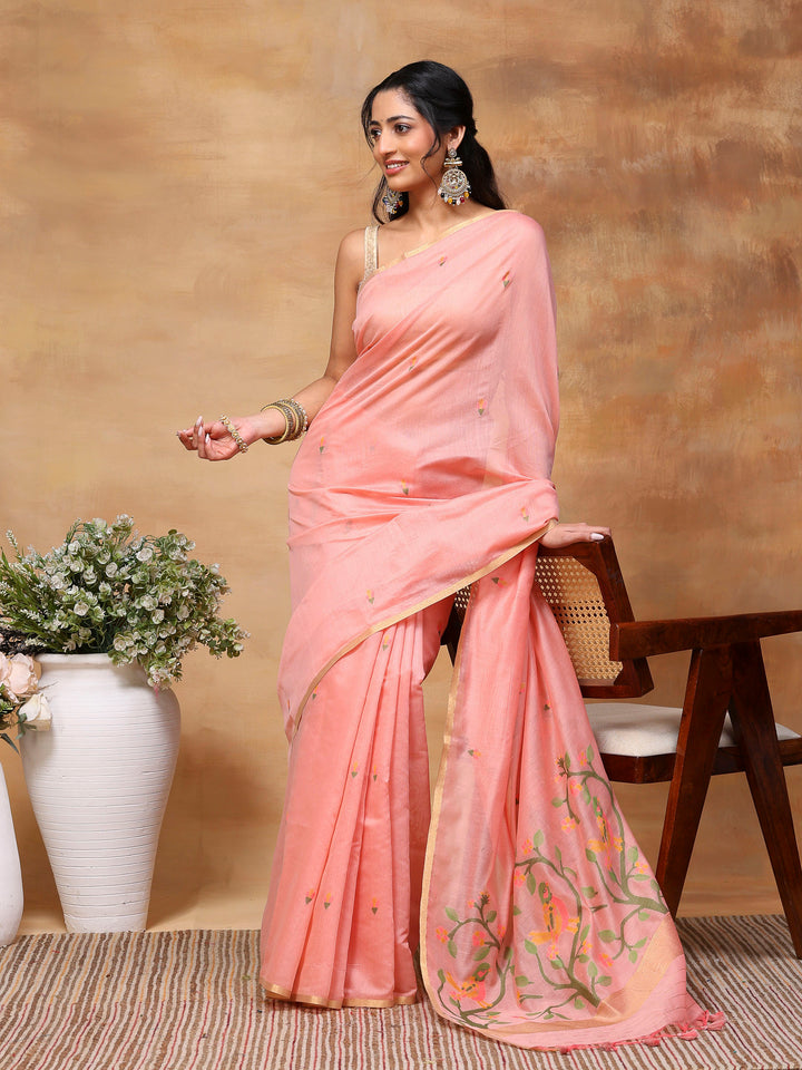 Woven Design Tussar Silk Saree