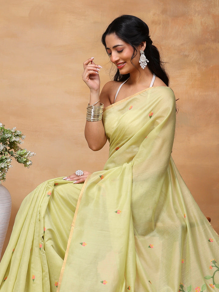 Woven Design Tussar Silk Saree
