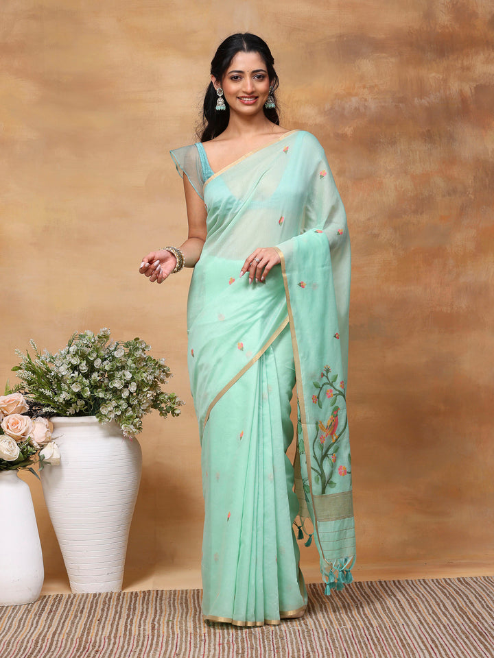 Woven Design Tussar Silk Saree